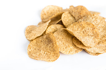 Nachos Beer Grain Crisps isolated