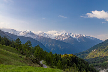 Fototapeta na wymiar Morning landscape in High Tauern, East Tyrol, Austria