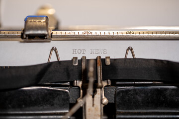 Vintage / old  typewriter. HOT NEWS