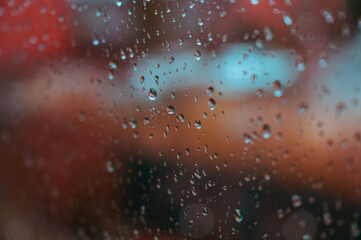 raindrops on window
