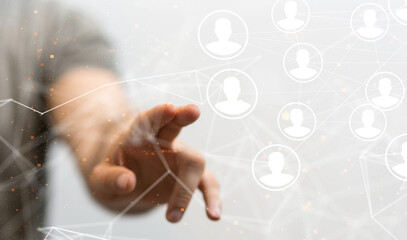 Global network. Blockchain. 3D illustration. Neural networks and artificial intelligence. Abstract