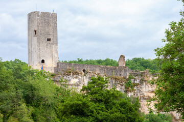 Fototapeta na wymiar Castle Gavaudun in Lot-et-Garonne, Aquitaine, France