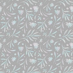 Pattern with abstract flora