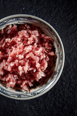 minced meat in a bowl
