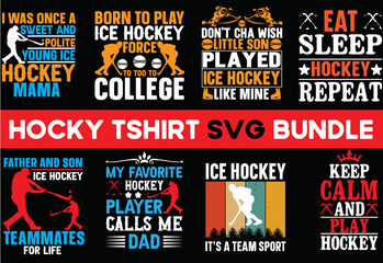 hockey t-shirt bundle vector graphic