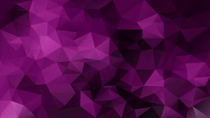vector abstract irregular polygon background - triangle low poly pattern - velvet violet dark purple color