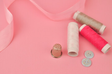 thread and buttons