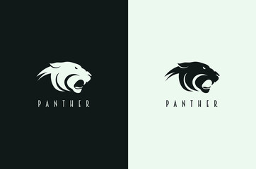 Minimal Black Panther logo