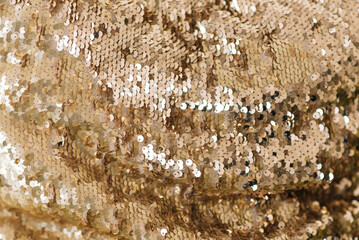 Gold glittering sequins sequins scales, great background for your design