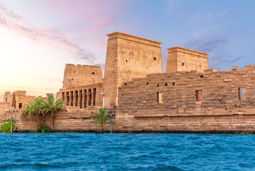Philae Temple on Agilkia Island by the Nile, Aswan, Egypt