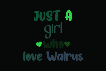 Walrus Vector t shirt design