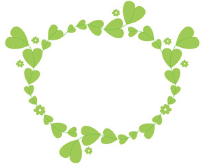 Vector frame of decorative climbing plants in the shape of a heart, flowers on a transparent background, arranged in a circle.
For advertising, congratulations, labels, postcards, invitations.