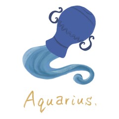 12星座_イラスト_みずがめ座