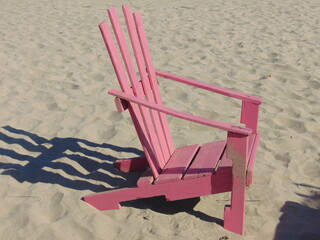 beach chair on the beach