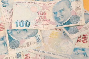 Turkish Lira Banknote Cash