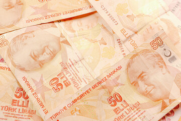 Turkish Lira Banknote Cash