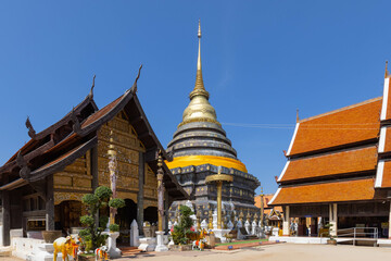 Wat Phra That Lampang Luang Temple. A landmark to visit in Lampang province, Northern of Thailand