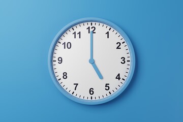 Obraz na płótnie Canvas 05:00am 05:00pm 05:00h 05:00 17h 17 17:00 am pm countdown - High resolution analog wall clock wallpaper background to count time - Stopwatch timer for cooking or meeting with minutes and hours