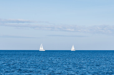 Fototapeta premium Segelschiff im Meer 