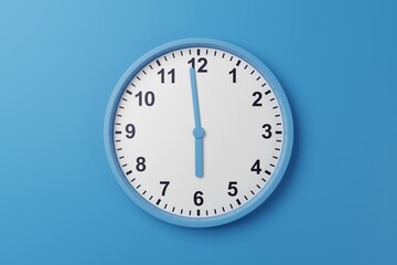 Obraz na płótnie Canvas 05:59am 05:59pm 05:59h 05:59 17h 17 17:59 am pm countdown - High resolution analog wall clock wallpaper background to count time - Stopwatch timer for cooking or meeting with minutes and hours