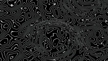 3d illustration - abstract digital  texture  background,  with lines circles like isobars - obrazy, fototapety, plakaty