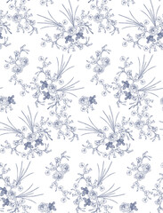 Floral pattern in vintage style