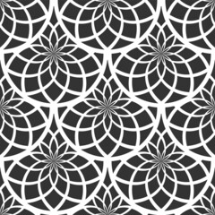 Art Deco motif in seamless decorative geometric pattern.