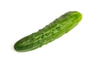 Cucumber on a white background. It is isolated.