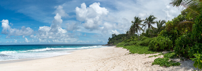 Anse Soleil - Paradise beach on tropical island Mahe