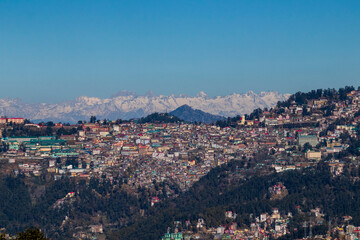 Obraz premium Panoramic view of Shimla, Himachal