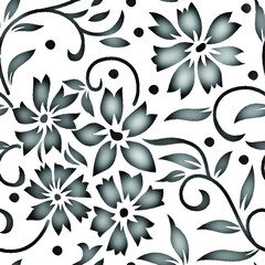 seamless floral background pattern with flowers