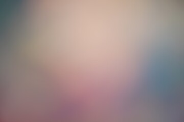 Helles, freundliches Bokeh aus farbigen Wolken, Verlauf von Farben mit orange und blau oder grün