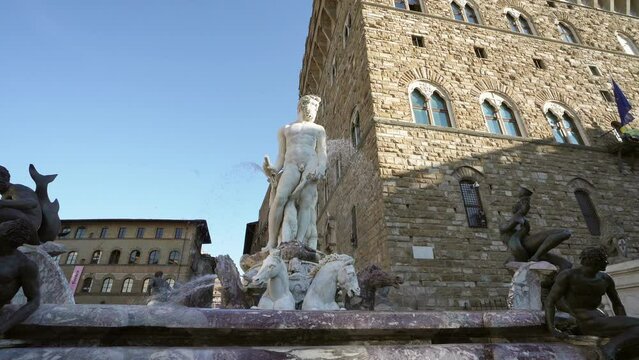 fountain of Neptune in Florence, Italy
