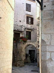 narrow street in the town