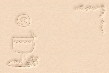 First holy communion background card.