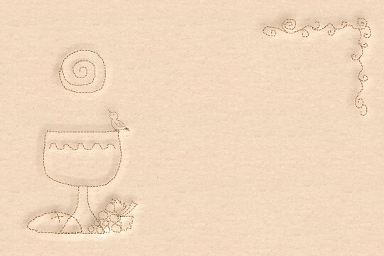 First holy communion background card.