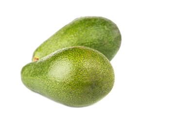 Avocado isolated on white background. Avocado close-up.