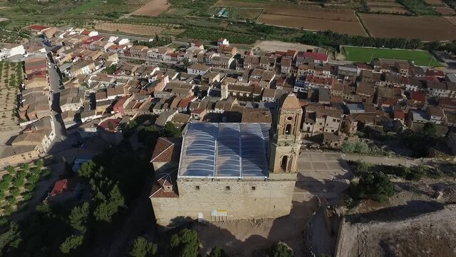 Corbera d'Ebre pueblo de la Comarca de la Terra Alta Tarragona, escenario de la Batalla de l'Ebre