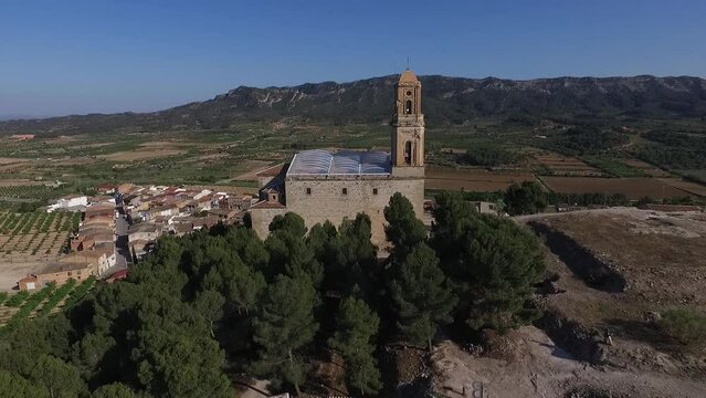 Corbera d'Ebre pueblo de la Comarca de la Terra Alta Tarragona, escenario de la Batalla de l'Ebre