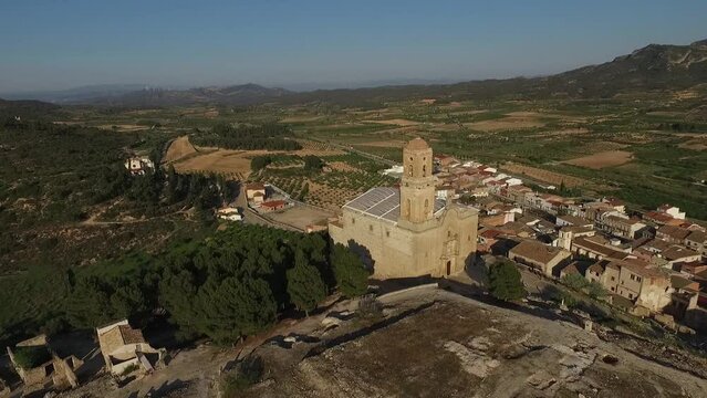 Corbera d'Ebre pueblo de la Comarca de la Terra Alta Tarragona, escenario de la Batalla de l'Ebre
