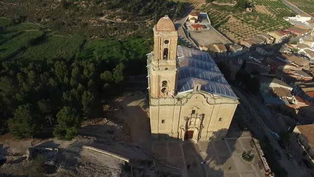 Corbera d'Ebre pueblo de la Comarca de la Terra Alta Tarragona, escenario de la Batalla de l'Ebre