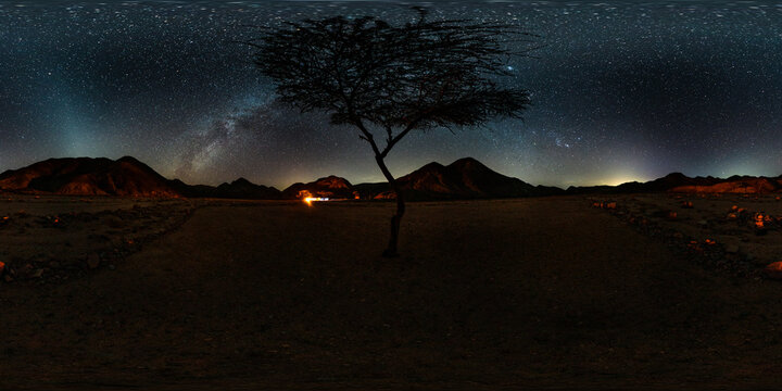 Milkyway Over eastern Desert Camp