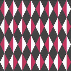 Navajo pattern seamless pattern. White and red triangle on black endless stock vector illustration for web, for print