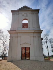 Ruins view of the Calvinist church in the sands(Lubelskie,Poland)