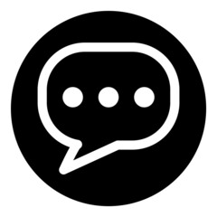 Message Flat Icon Isolated On White Background