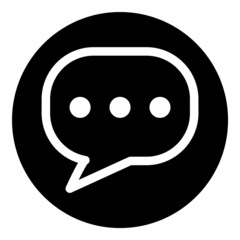 Message Flat Icon Isolated On White Background