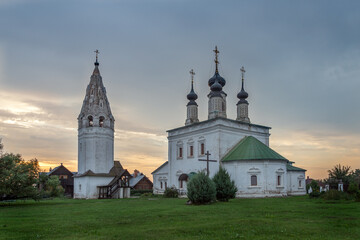 The Alexandrovsky Monastery (XIII) in the ancient Russian city of Suzdal - obrazy, fototapety, plakaty