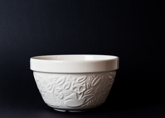 traditional English pudding basin or bowl