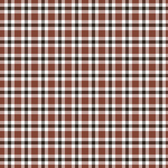 Brown and white checkered tablecloth seamless