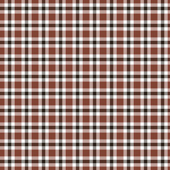 Brown and white checkered tablecloth seamless